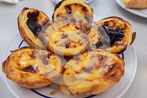 Pastel da Nata, famous and historic Portugese Custard Tart
