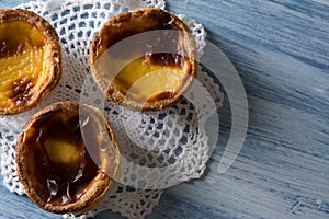 Pastel de Belem (Pastel de nata) Portuguese egg tart pastry