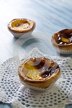 Pastel de Belem (Pastel de nata) Portuguese egg tart pastry