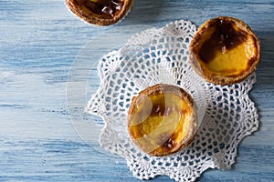 Pastel de Belem (Pastel de nata) Portuguese egg tart pastry