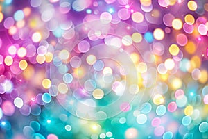 Pastel Dreams A Vibrant Spring Abstract Background. Soft lights abstract background. photo