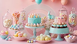 Pastel Easter Candy Buffet