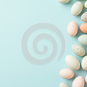 Pastel Easter Eggs Border