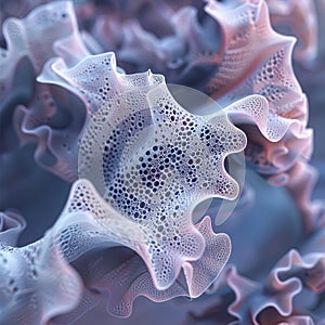 Pastel Fluidity: Abstract Coral Art