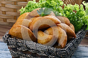 Pastel fried polenta