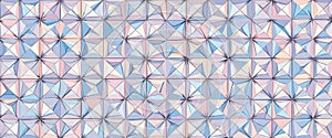 Pastel Geometric Triangle Pattern Background