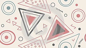 Pastel Geometric Triangle Pattern Background, vector design Generative AI