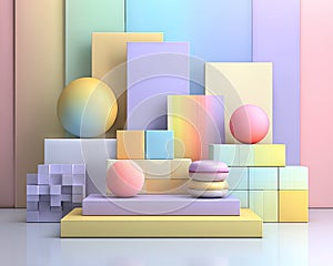 Pastel Geometry Dreamscape