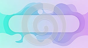 Pastel Gradient Abstract Background with Rounded Rectangle Frame