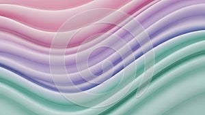 Pastel Gradient Wavy Abstract Background