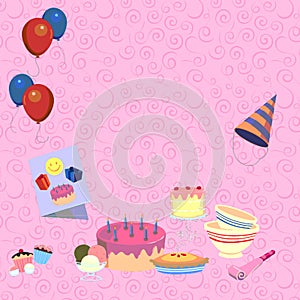 Pastel holiday background