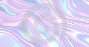 Pastel Holographic Waves with Soft Glow Effects photo