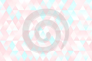 Pastel Millennial Pink Blue White Triangle Seamless Pattern Rhomb Texture Geometric Minimalism