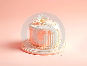 Pastel Minimalist cake