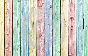 Pastel painted old weathered wood planks