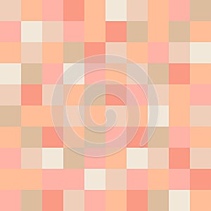 Pastel peach retro check