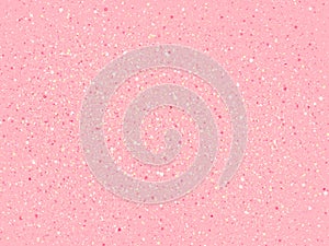 Pastel pink background with small white  pink and yellow spots