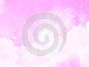 Pastel pink clouds and sky background