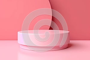 Pastel pink stand for display products