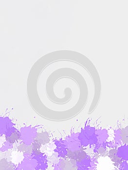 Pastel purple paint spatter background