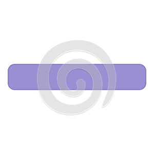 Pastel purple rounded rectangle shape on white background