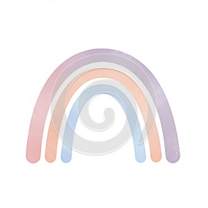 Pastel Rainbow Arch Illustration