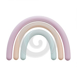 Pastel Rainbow Arch Illustration