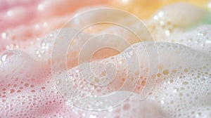 Pastel Rainbow Colored Soap Bubbles Texture