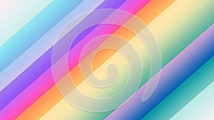 Pastel Rainbow Diagonal Stripes Abstract Background