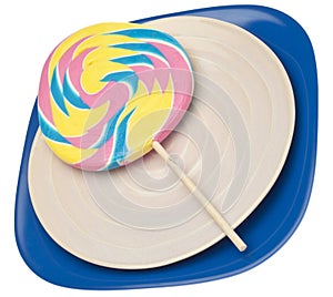 Pastel Rainbow Lollipop