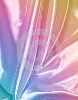 Pastel Rainbow Silk Fabric Texture