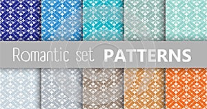 Pastel retro vector patterns