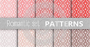 Pastel retro vector patterns