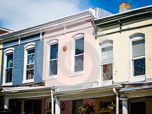 Pastel Row Homes