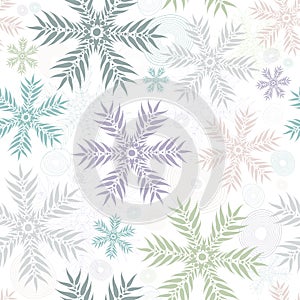 Pastel seamless gentle white pattern