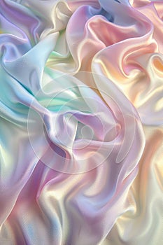 Pastel silk swirls in serene blues and pinks