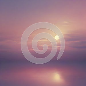 Pastel sky and morning sunlight. Pastel sky illustration.