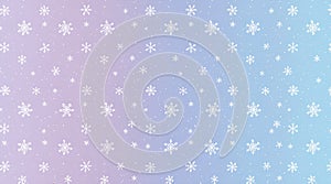Pastel Snowflakes Pattern