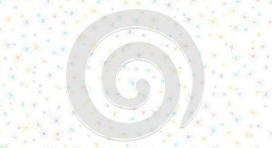 Pastel Starburst Pattern on White
