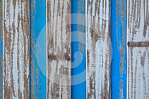Pastel wood wooden white blue With plank texture wall background  feeling of looking old and beautiful