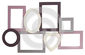 Pastel wooden photo frame