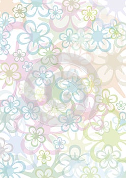 Pastell floral background