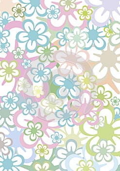 Pastell floral background