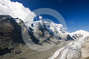 Pasterze glacier in Austrian Alps