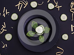 Pastes into a black plate