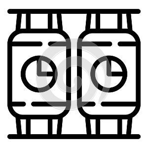 Pasteurization tank icon, outline style