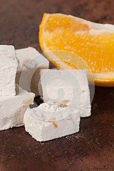 Pastille with orange succade