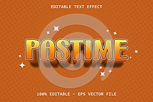 Pastime With Cartoon Style Editable Text Effect