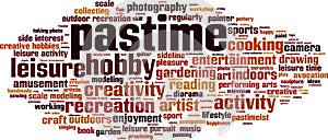 Pastime word cloud
