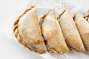 Pastissets, typical pastries of Catalonia, Spain photo